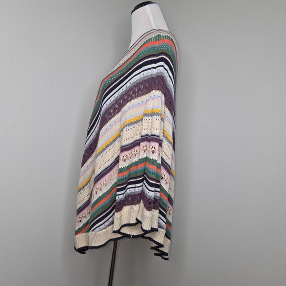 Democracy Knit Poncho Sz L/XL - Picture 5 of 8